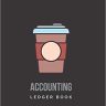 Accounting Ledger Book: Coffee Shop & Cafe Cash Logbook for Income & Expense, Cashflow Bookkeeping, 8.5 x 11 inch (Coffee Shop Money Log)