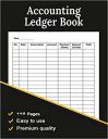 Accounting Ledger Book: Large Simple Accounting Ledger Book for Bookkeeping and Small Business – 110 Pages – Accounting Ledger for Bookkeeping, Income Expense Account Notebook
