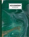Accounting Ledger Book: Marbled Green Cover | For Bookkeeping | 6 Column | Size 8.5″ x 11″ By Irma Franke