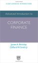 Advanced Introduction to Corporate Finance (Elgar Advanced Introductions series)