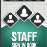 Staff Sign In Book: For School, Business, Office And Front Desk Security, Signing in Book For Staff With Large Size (8.5 x 11 in), Record up to 3161 Forms.