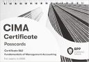 CIMA BA2 Fundamentals of Management Accounting: Passcards