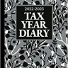 Tax Year Diary 2022-2023 A4 | Black & White Floral Hardcover: April to April Income & Expenses Tracker for Small Business, Self Employed | (UK Financial / Businesses Expense Diaries)